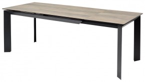 Стол CREMONA 140 KL-61 под дерево, итальянская керамика/ черный каркас, ®DISAUR в Игриме - igrim.mebel24.online | фото 3