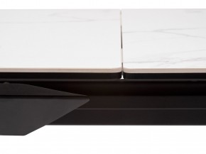 Стол CREMONA 140 MATTE STATUARIO Белый мрамор матовый, керамика/ черный каркас, ®DISAUR в Игриме - igrim.mebel24.online | фото 4