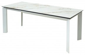 Стол CREMONA 160 KL-188 Контрастный мрамор / белый каркас, ®DISAUR в Игриме - igrim.mebel24.online | фото 3