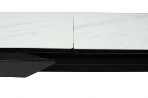 Стол CREMONA 160 KL-99 Белый мрамор матовый, итальянская керамика / черный каркас, ®DISAUR в Игриме - igrim.mebel24.online | фото 4