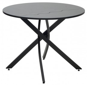 Стол ДАРИО D100 Черный, стекло/ Черный каркас М-City в Игриме - igrim.mebel24.online | фото 9