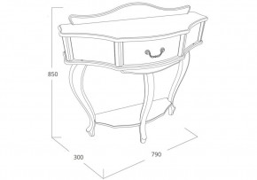 Стол деревянный Джульетта орех в Игриме - igrim.mebel24.online | фото 2