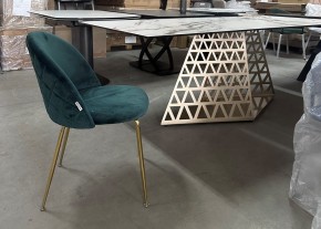Стол ENNA 220 KL-188 Контрастный мрамор матовый, итальянская керамика/ каркас цвета шампань, ®DISAUR в Игриме - igrim.mebel24.online | фото 7