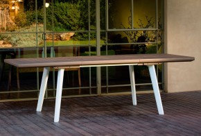 Стол Гармония раздвижной (Harmony Extendable) белый-капучино в Игриме - igrim.mebel24.online | фото 2