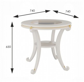 Стол журнальный Глория С в Игриме - igrim.mebel24.online | фото 3