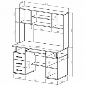 Стол компьютерный Амбер в Игриме - igrim.mebel24.online | фото 3