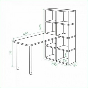 Стол компьютерный Bartolo в Игриме - igrim.mebel24.online | фото 3