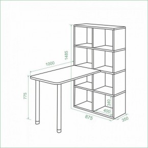 Стол компьютерный Bartolo в Игриме - igrim.mebel24.online | фото 3