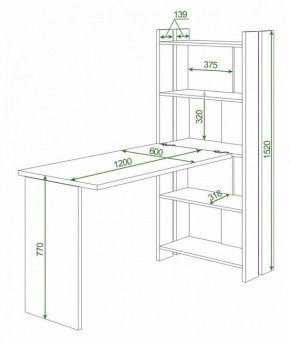 Стол компьютерный Домино Lite СТЛ-ОВ+С120Прям без тумбы в Игриме - igrim.mebel24.online | фото 2