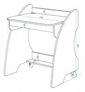 Стол компьютерный Домино нельсон СК-13 в Игриме - igrim.mebel24.online | фото 2