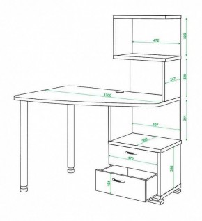 Стол компьютерный Домино нельсон СКМ-60 в Игриме - igrim.mebel24.online | фото 5