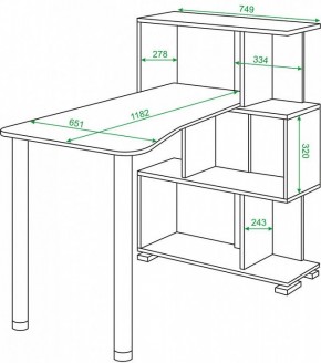 Стол компьютерный Домино нельсон СЛ-5-3СТ-2 в Игриме - igrim.mebel24.online | фото 2