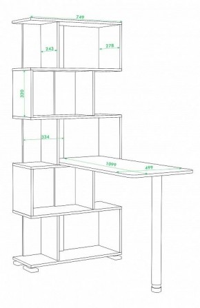 Стол компьютерный Домино нельсон СЛ-5СТ в Игриме - igrim.mebel24.online | фото 2