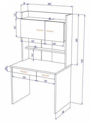 Стол компьютерный Домино Нельсон СП-23 в Игриме - igrim.mebel24.online | фото 3