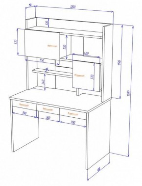 Стол компьютерный Домино Нельсон СП-33 в Игриме - igrim.mebel24.online | фото 2