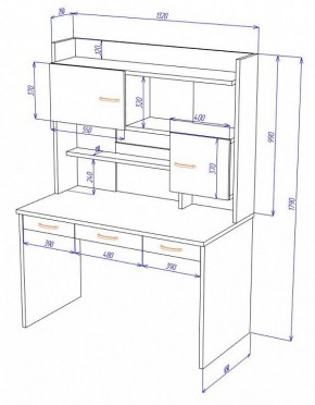 Стол компьютерный Домино Нельсон СП-83 в Игриме - igrim.mebel24.online | фото 2