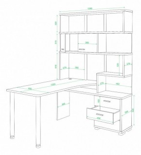 Стол компьютерный Домино нельсон СР-420-130 в Игриме - igrim.mebel24.online | фото 2