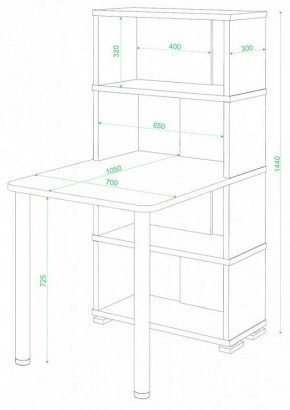 Стол компьютерный Домино СБ-10М/4 в Игриме - igrim.mebel24.online | фото 2