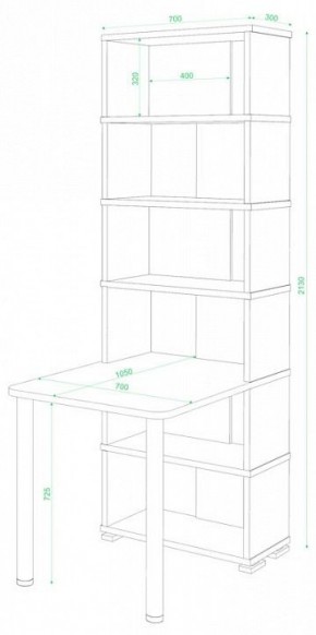 Стол компьютерный Домино СБ-10М/6 в Игриме - igrim.mebel24.online | фото 2