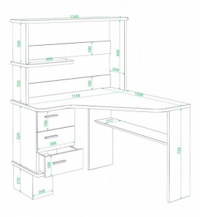 Стол компьютерный Домино СД-45 в Игриме - igrim.mebel24.online | фото 2