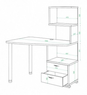 Стол компьютерный Домино СКМ-60 в Игриме - igrim.mebel24.online | фото 2