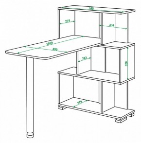 Стол компьютерный Домино СЛ-5-3СТ в Игриме - igrim.mebel24.online | фото 2