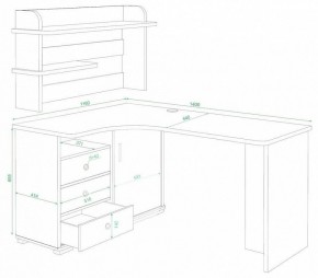 Стол компьютерный Домино СР-145 в Игриме - igrim.mebel24.online | фото 2