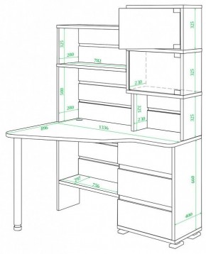 Стол компьютерный Домино СР-322 в Игриме - igrim.mebel24.online | фото 2