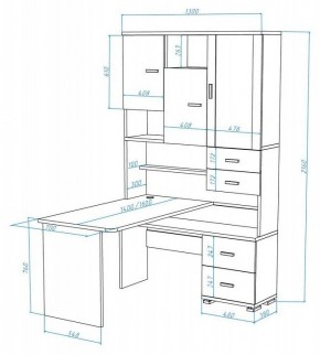 Стол компьютерный Домино СР-620/140 в Игриме - igrim.mebel24.online | фото 2