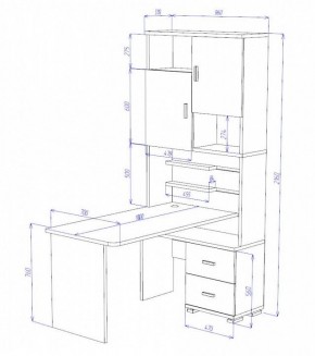 Стол компьютерный Домино СР-720/180 в Игриме - igrim.mebel24.online | фото 2