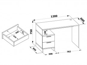 Стол компьютерный КСТ-114 в Игриме - igrim.mebel24.online | фото 4