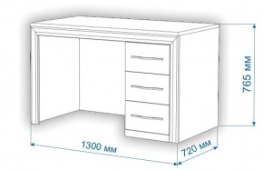 Стол компьютерный Нобиле СтЯ130+НСт130Д в Игриме - igrim.mebel24.online | фото 3