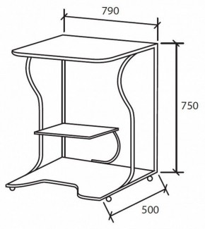 Стол компьютерный Практик-4 в Игриме - igrim.mebel24.online | фото