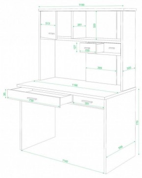 Стол компьютерный СК-60 в Игриме - igrim.mebel24.online | фото 2