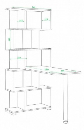 Стол компьютерный СЛ-5СТ в Игриме - igrim.mebel24.online | фото 2