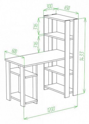 Стол компьютерный Slim СТН-145/120 в Игриме - igrim.mebel24.online | фото 2