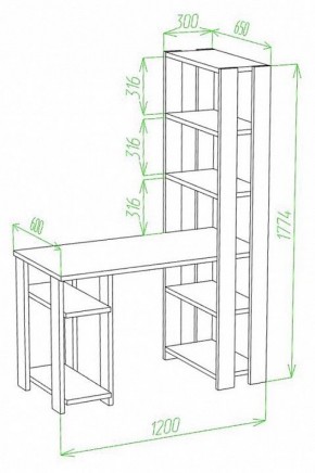 Стол компьютерный Slim СТН-180/120 в Игриме - igrim.mebel24.online | фото 2