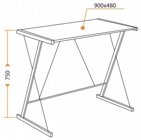 Стол компьютерный WD-09 в Игриме - igrim.mebel24.online | фото 6