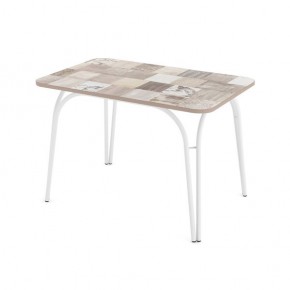 Стол кухонный Аркада пластик гауди В1 черный в Игриме - igrim.mebel24.online | фото 2