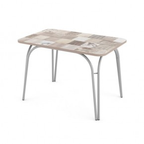 Стол кухонный Аркада пластик гауди В1 черный в Игриме - igrim.mebel24.online | фото 3