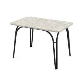 Стол кухонный Аркада пластик калакатта В1 белый в Игриме - igrim.mebel24.online | фото 2
