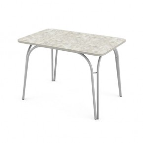 Стол кухонный Аркада пластик калакатта В1 белый в Игриме - igrim.mebel24.online | фото 3