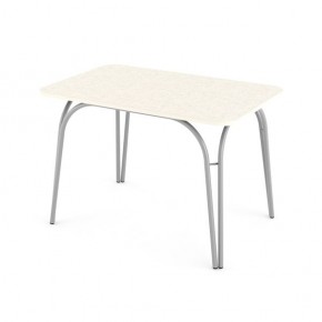 Стол кухонный Аркада пластик семолина бежевая В1 черный в Игриме - igrim.mebel24.online | фото 4