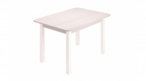 Стол ЛДСП (опоры белые) анкор светлый в Игриме - igrim.mebel24.online | фото