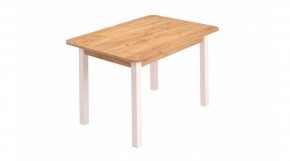 Стол ЛДСП (опоры белые) дуб вотан в Игриме - igrim.mebel24.online | фото
