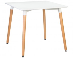 Стол обеденный DOBRIN SERRA, ножки светлый бук, столешница белая в Игриме - igrim.mebel24.online | фото