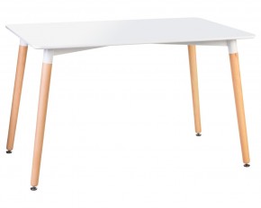 Стол обеденный DOBRIN SERRA WIDE, ножки светлый бук, столешница белая в Игриме - igrim.mebel24.online | фото