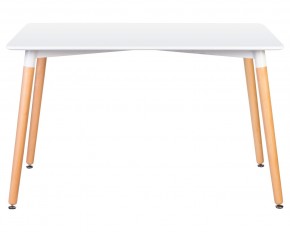 Стол обеденный DOBRIN SERRA WIDE, ножки светлый бук, столешница белая в Игриме - igrim.mebel24.online | фото 2