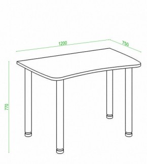 Стол офисный Домино Лайт СКЛ-Софт120МО в Игриме - igrim.mebel24.online | фото 3