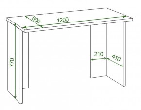 Стол офисный Домино Lite СКЛ-Прям120Р в Игриме - igrim.mebel24.online | фото 2